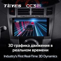 Штатная магнитола Teyes CC3 2K 6/128 Toyota Yaris 2 XP90 (2005-2012) F2