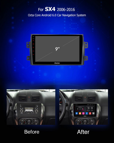 Штатная магнитола Carmedia OL-9625-Q Suzuki SX4 2006+ Classic