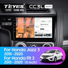 Штатная магнитола Teyes CC3L WiFi 2/32 Honda Jazz 3 (2015-2020) Тип-А
