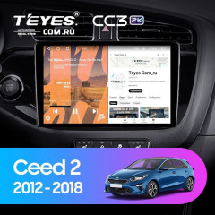 Штатная магнитола Teyes CC3 2K 4/32 Kia Ceed 2 JD (2012-2018) (11&quot;)