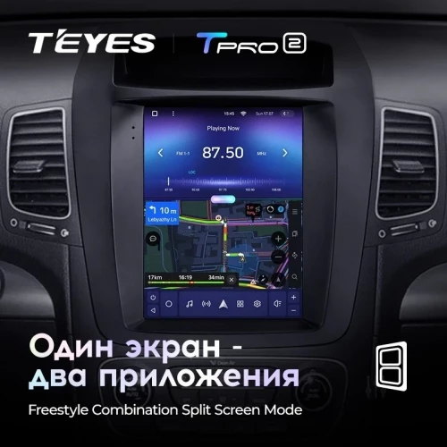 Штатная магнитола Tesla style Teyes TPRO 2 6/128 Kia Sorento 2 XM (2012-2021) HIGH F2