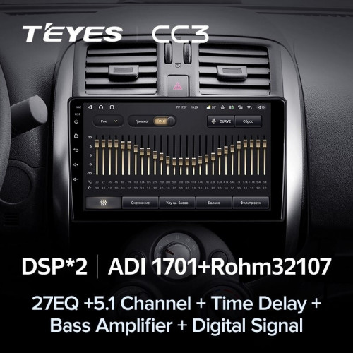 Штатная магнитола Teyes CC3 6/128 Nissan Sunny Versa C17 (2012-2014)