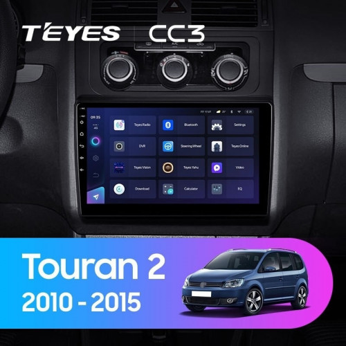 Штатная магнитола Teyes CC3 4/64 Volkswagen Touran 2 1T (2010-2015)