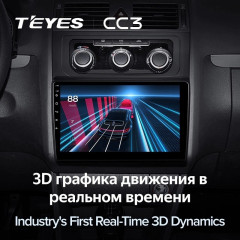 Штатная магнитола Teyes CC3 4/64 Volkswagen Touran 2 1T (2010-2015)