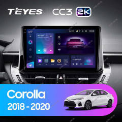 Штатная магнитола Teyes CC3 2K 4/64 Toyota Corolla 12 (2018-2020) Тип-A