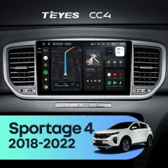 Штатная магнитола Teyes CC4 6/64 Kia Sportage 4 QL (2018-2022) Тип-A