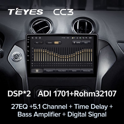 Штатная магнитола Teyes CC3 4/64 Ford Mondeo 4 (2011-2014)