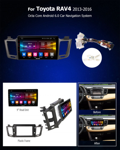 Штатная магнитола Carmedia OL-1610-Q Toyota Rav4 2013+