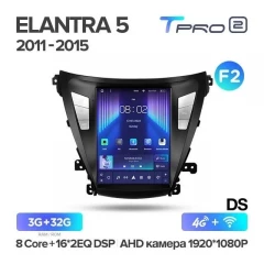 Штатная магнитола Tesla style Teyes TPRO 2 6/128 Hyundai Elantra 5 JK GD MD UD (2014-2016) F2