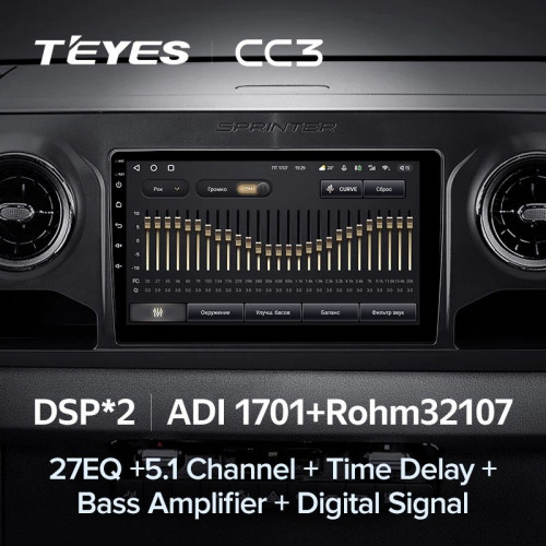 Штатная магнитола Teyes CC3 6/128 Mercedes-Benz Sprinter (2018-2022) F1