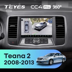Штатная магнитола Teyes CC4 Pro 360 12/256 Nissan Teana 2 J32 (2008-2013) F2 Тип-A