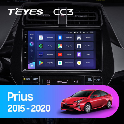 Штатная магнитола Teyes CC3 6/128 Toyota Prius XW50 (2015-2020)