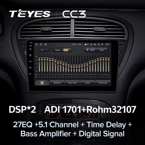 Штатная магнитола Teyes CC3 4/32 Peugeot 607 (2004-2010)