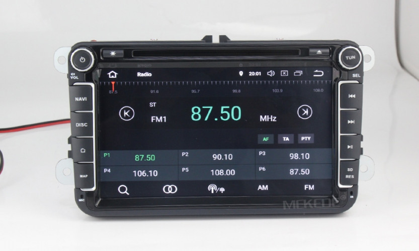 Штатная магнитола Carmedia MKD-8019-P30 Skoda Yeti (2009-2015)