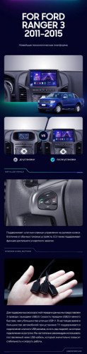 Штатная магнитола Teyes CC3 4/32 Ford Ranger (2011-2016) F2