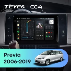 Штатная магнитола Teyes CC4 8/128 Toyota Previa XR50 (2006-2019)