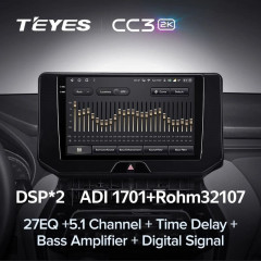 Штатная магнитола Teyes CC3 2K 360 6/128 Toyota Harrier 4 XU80 (2020-2022)