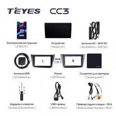 Штатная магнитола Teyes CC3 4/64 Volkswagen Multivan T5 (2009-2015)