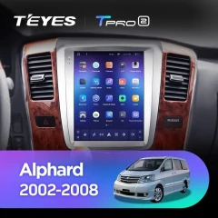 Штатная магнитола Tesla style Teyes TPRO 2 6/128 Toyota Alphard 1 H10 (2002-2005) F1