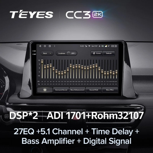 Штатная магнитола Teyes CC3 2K 4/32 Kia Seltos SP2 (2019-2023)