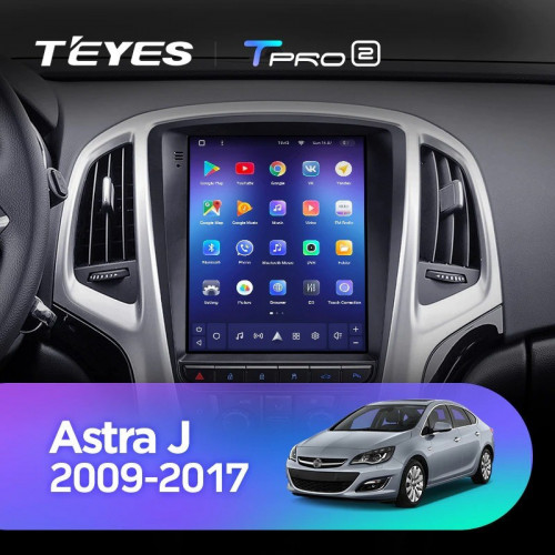 Штатная магнитола Tesla style Teyes TPRO 2 4/32 Opel Astra J (2009-2017) F1