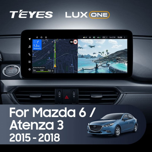 Штатная магнитола Teyes LUX ONE 4/32 Mazda 6 GJ GL (2015-2018) Тип-A