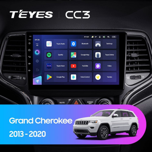 Штатная магнитола Teyes CC3 6/128 Jeep Grand Cherokee WK2 (2013-2020) F1