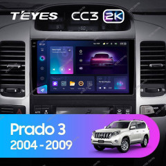 Штатная магнитола Teyes CC3 2K 6/128 Toyota Land Cruiser Prado J120 (2004-2009) F1 Тип-B