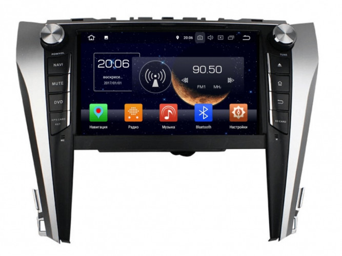 Штатная магнитола Carmedia KD-9100-P5-32 Toyota Camry 11.2014+ (V55)