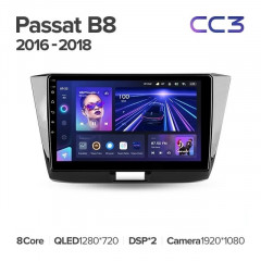 Штатная магнитола Teyes CC3 4/32 Volkswagen Passat B8 (2016-2018)