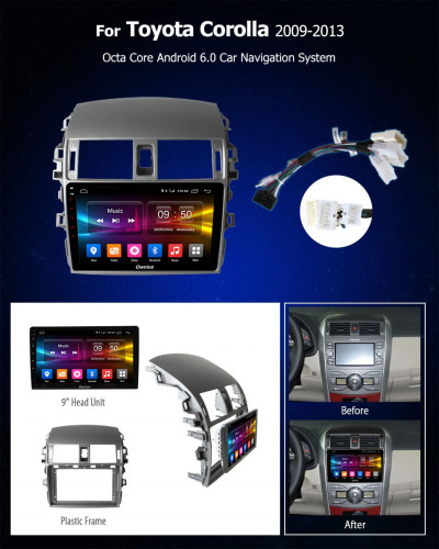 Штатная магнитола Carmedia OL-9605-Q Toyota Corolla 2006-2013