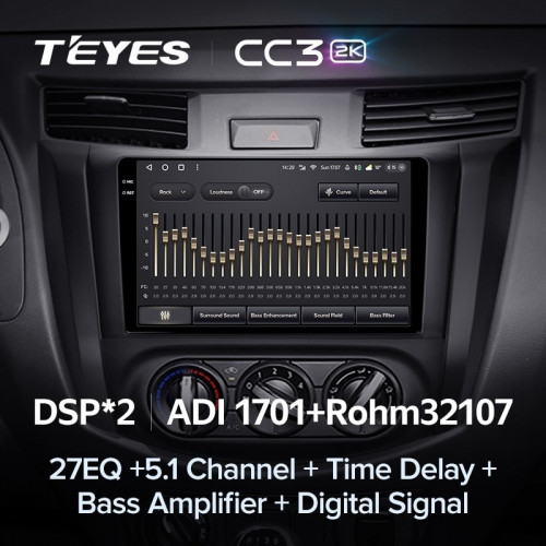 Штатная магнитола Teyes CC3 2K 360 6/128 Nissan Navara D23 IV (2014-2021) Тип-В