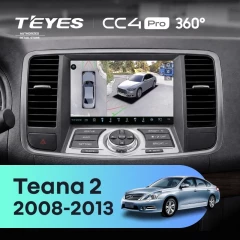 Штатная магнитола Teyes CC4 Pro 360 12/256 Nissan Teana 2 J32 (2008-2013) F2 Тип-B