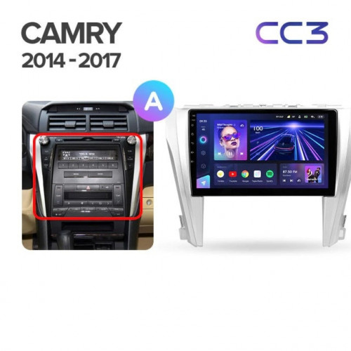Штатная магнитола Teyes CC3 4/64 Toyota Camry 7 XV 50 55 (2014-2017)