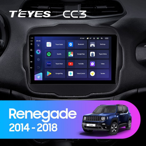 Штатная магнитола Teyes CC3 6/128 Jeep Renegade (2014-2018)