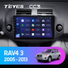 Штатная магнитола Teyes CC3 6/128 Toyota RAV4 3 XA30 (2005-2013) F2 10"