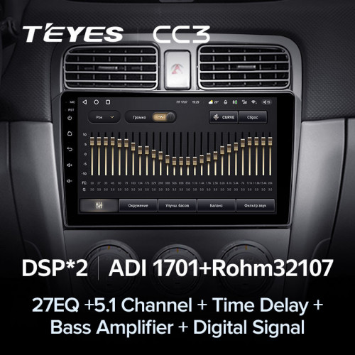 Штатная магнитола Teyes CC3 4/32 Subaru Forester SG (2002-2008)