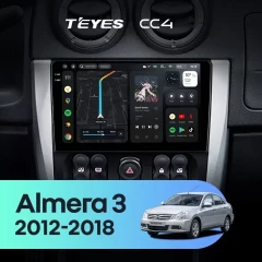 Штатная магнитола Teyes CC4 6/64 Nissan Almera 3 G15 (2012-2018) F1