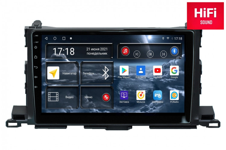 Штатная магнитола Redpower 75184 Toyota Highlander 3-поколение XU50 (03.2013-07.2020)