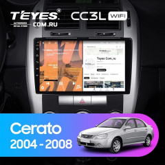 Штатная магнитола Teyes CC3L WiFi 2/32 Kia Cerato (2004-2008) F2