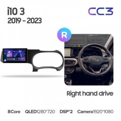 Штатная магнитола Teyes CC3 4/64 Hyundai i10 3 (2019-2023) Правый руль
