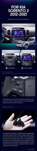 Штатная магнитола Teyes CC3 6/128 Kia Sorento 2 II XM (2012-2021) F2