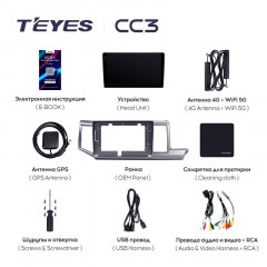 Штатная магнитола Teyes CC3 4/32 Honda Stepwgn 4 (2009-2015) Правый руль