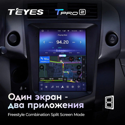Штатная магнитола Tesla style Teyes TPRO 2 4/32 Toyota RAV4 3 XA30 (2005-2013)