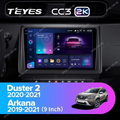 Штатная магнитола Teyes CC3 2K 6/128 Renault Arkana (2019-2021) F2