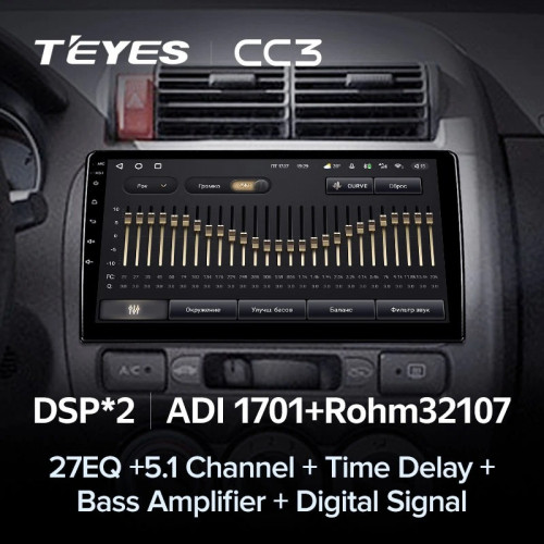 Штатная магнитола Teyes CC3 4/32 Honda Fit 1 (2001-2009)