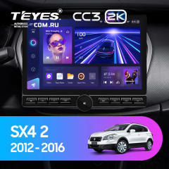 Штатная магнитола Teyes CC3 2K 6/128 Suzuki SX4 2 (2012-2016) (13&quot; с кнопками)