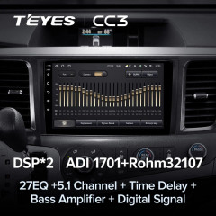 Штатная магнитола Teyes CC3 4/64 Toyota Sienna 3 XL30 (2010-2014)