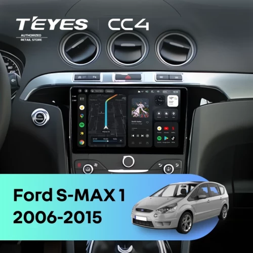 Штатная магнитола Teyes CC4 8/128 Ford S-MAX 1 (2006-2015) F3
