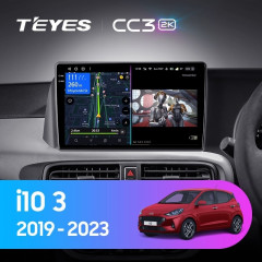 Штатная магнитола Teyes CC3 2K 4/64 Hyundai i10 3 (2019-2023) Правый руль